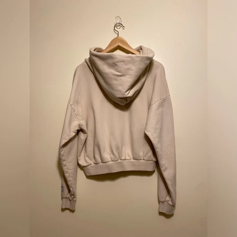 CROPPED PEOPLEHOODIE IN BONE . Size M
